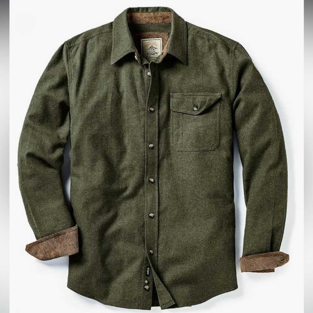 CQR Solid Hunter Green Button-Up Shirt